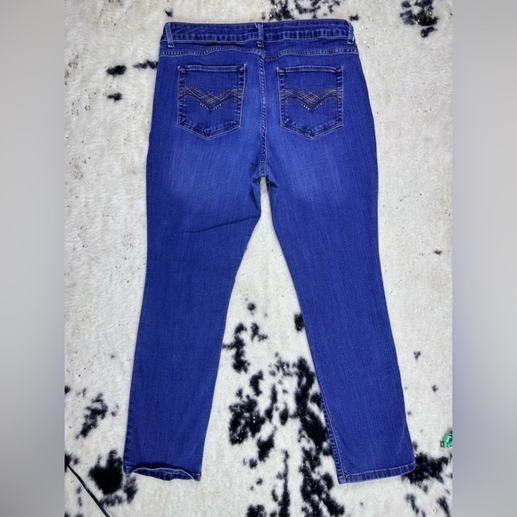 Lee Vintage Dark Wash Mid Rise Straight Leg Denim Jeans Size 22 - Picture 6 of 7